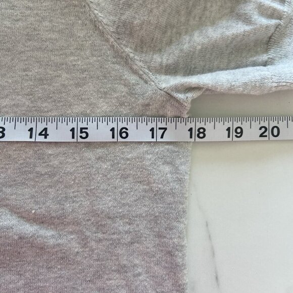 Minnie Rose Gray Short Sleeve Blouse - Picture 7 of 8